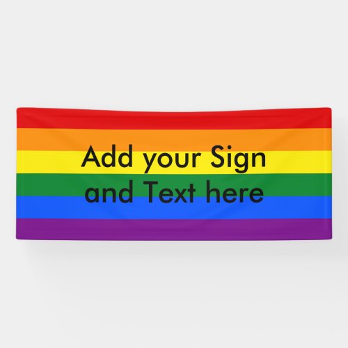RAINBOW FLAG COLORS  LGBT  your ideas Banner