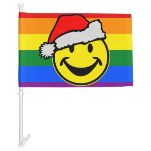 RAINBOW FLAG COLORS & santa claus