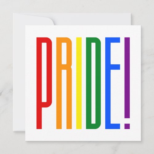 Rainbow Flag Colors Typography LGBT Gay Pride