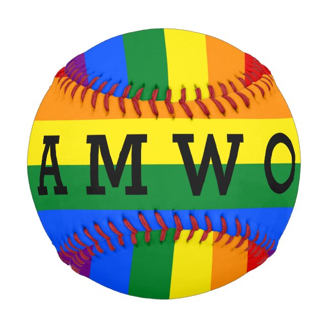 RAINBOW FLAG COLORS + your ideas Baseball (Back)