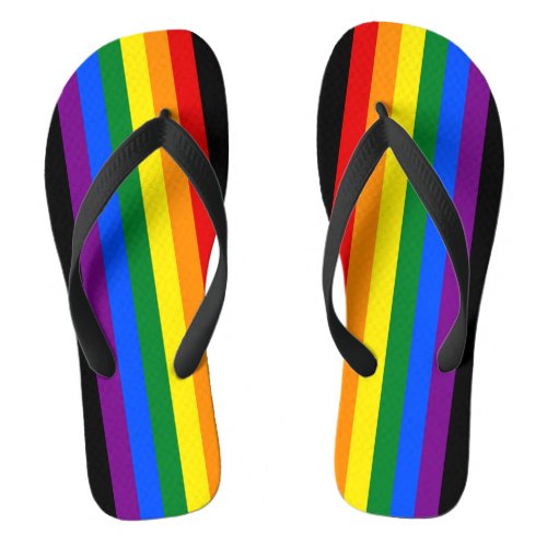 RAINBOW FLAG COLORS  your ideas Flip Flops