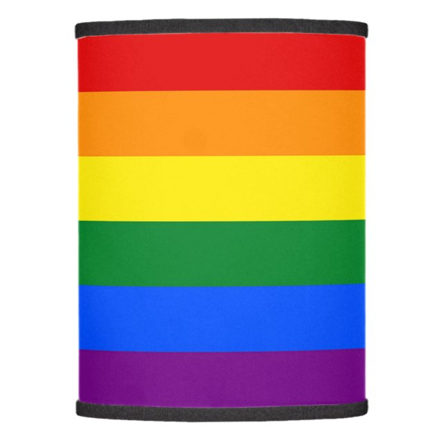 RAINBOW FLAG COLORS + your ideas Lamp Shade (Front)