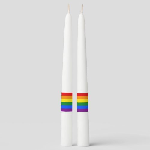 RAINBOW FLAG COLORS  your ideas Taper Candle