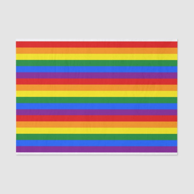 RAINBOW FLAG COLORS + your ideas Tissue Paper (Front)