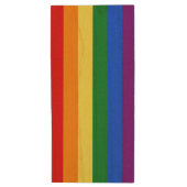 RAINBOW FLAG COLORS + your ideas Wood Flash Drive (Front Vertical)