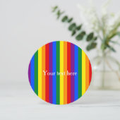 RAINBOW FLAG COLORS + your text (Standing Front)