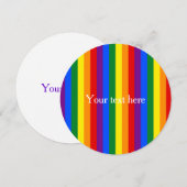 RAINBOW FLAG COLORS + your text (Front/Back)