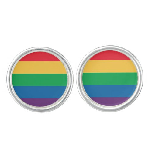 Rainbow Flag Cufflinks