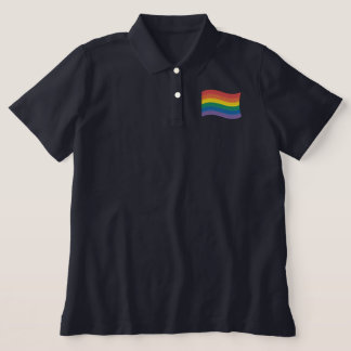 Rainbow Flag Embroidered Shirt