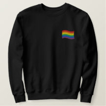 Rainbow Flag Embroidered Shirt