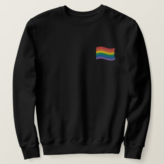 Rainbow Flag Embroidered Shirt (Design Front)