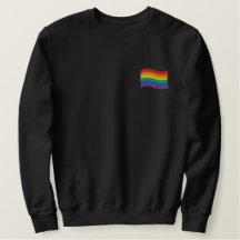 Rainbow Flag Embroidered T-Shirt
