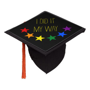 RAINBOW FLAG GARLAND STARS I + your ideas Graduation Cap Topper