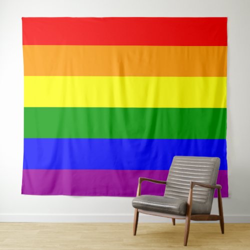 Rainbow Flag Gay Lesbian Pride Tapestry