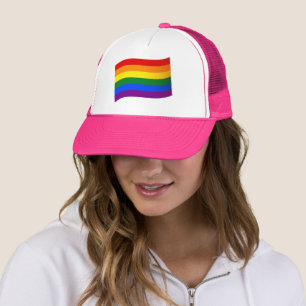 Rainbow Flag Gay Pride LGBT LGBTQ love is love Trucker Hat