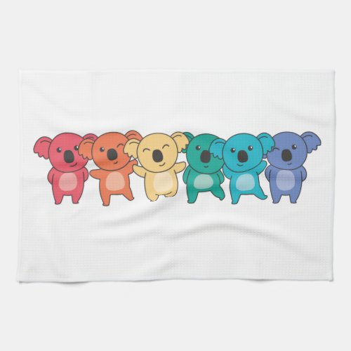 Rainbow Flag Gay Pride Lgbtq Koala Cute Koalas Kit Kitchen Towel