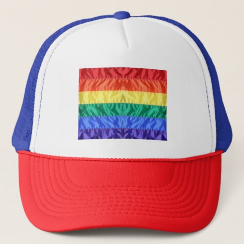 Rainbow Flag Gay Pride LGBTQ LGBT love is love Trucker Hat