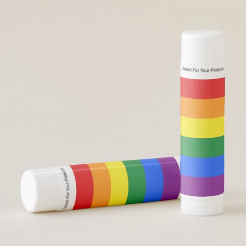 RAINBOW FLAG  GAY PRIDE _ STRIPES LIP BALM