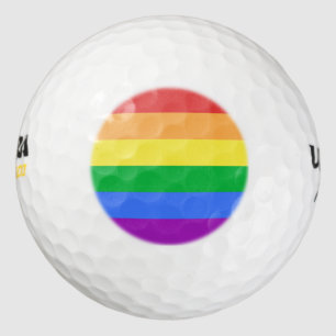 Rainbow Flag Golf Balls