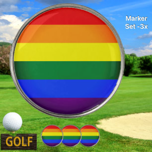 Rainbow Flag Golf Marker, Pride, golfing / LGBT Golf Ball Marker