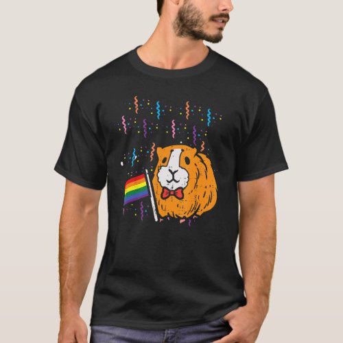 Rainbow Flag Hamster Gay Pride Month Lgbtq Ally Lg T_Shirt