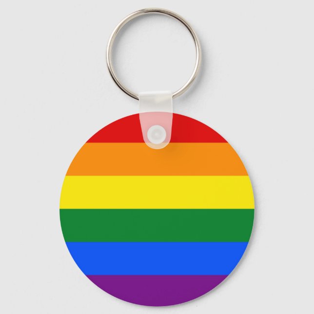 Rainbow Flag Keychain (Front)