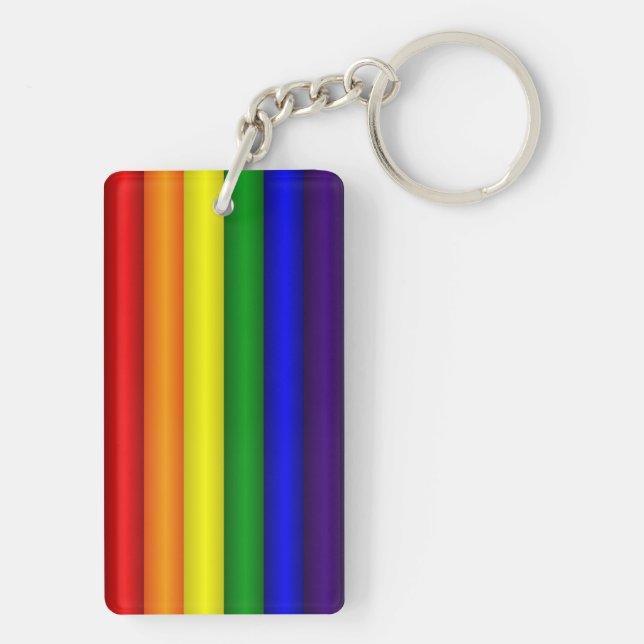 Rainbow Flag Keychain (Back)