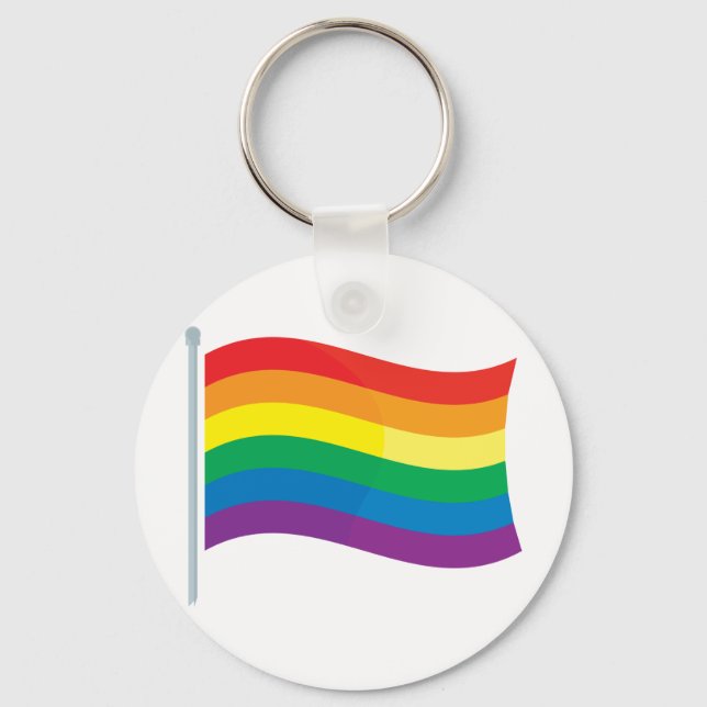 Rainbow Flag Keychain (Front)