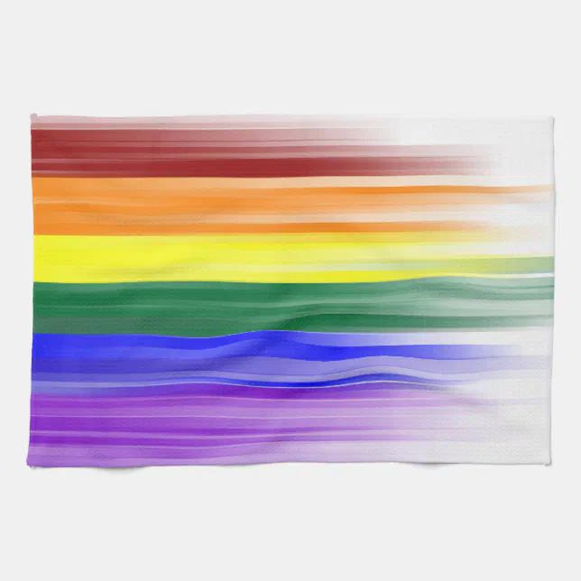 Rainbow Flag Kitchen Towel Zazzle