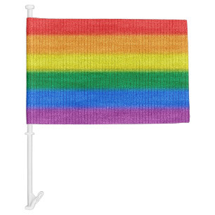 Rainbow Flag knitting Stripes seamless pattern