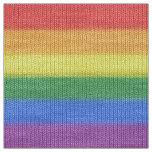 Rainbow Flag knitting Stripes seamless pattern Fabric