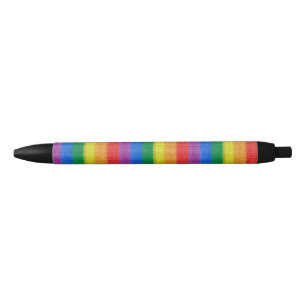 Rainbow Flag knitting Stripes seamless pattern Pen