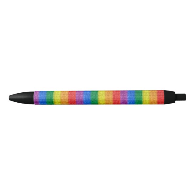 Rainbow Flag knitting Stripes seamless pattern Pen (Front)