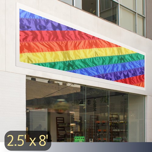 Rainbow flag LGBT gay pride rainbow stripes LGBTQ  Banner