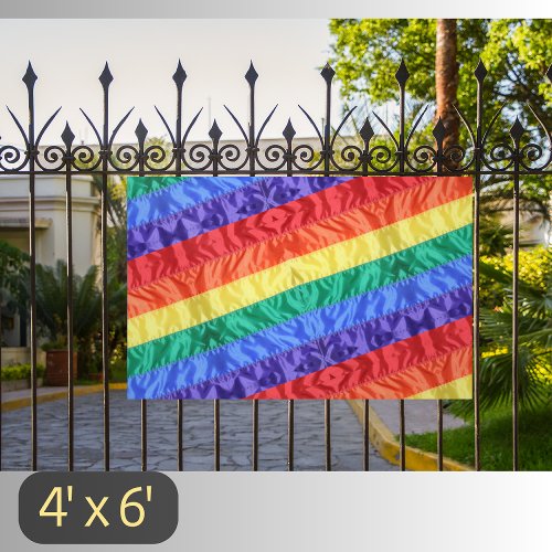 Rainbow flag LGBT gay pride rainbow stripes LGBTQ  Banner