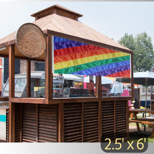 Rainbow flag LGBT gay pride rainbow stripes LGBTQ Banner