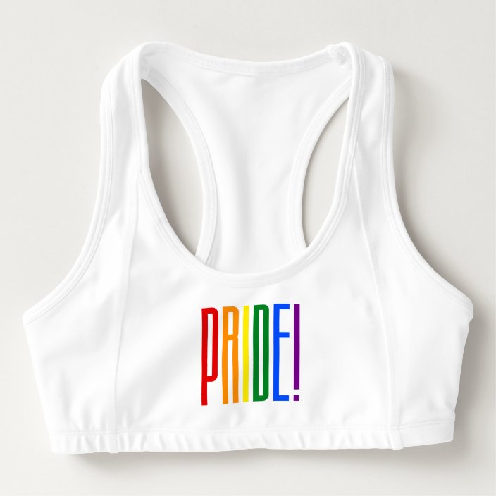 gay pride sports bra