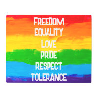 Rainbow Flag LGBT Metal Print – Gay Pride Wall Art