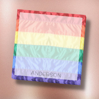 Rainbow flag LGBT pride rainbow stripe custom name