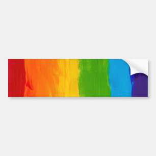 rainbow flag LGBTQ Bumper Sticker