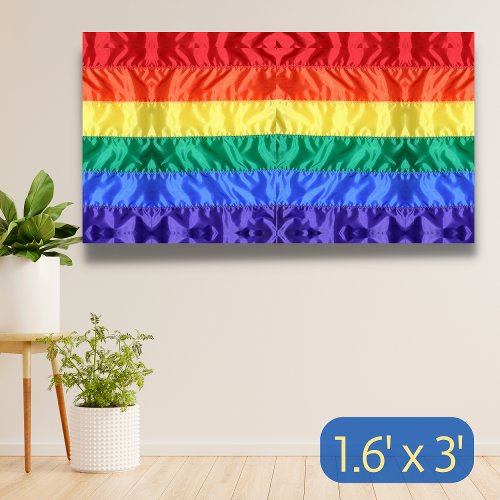 Rainbow flag LGBTQ rainbow stripes gay pride LGBT  Banner