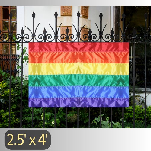 Rainbow Flag LGBTQ rainbow Stripes Gay Pride Party Banner