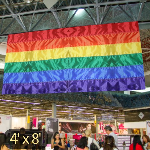 Rainbow flag LGBTQ rainbow stripes LGBT gay pride  Banner