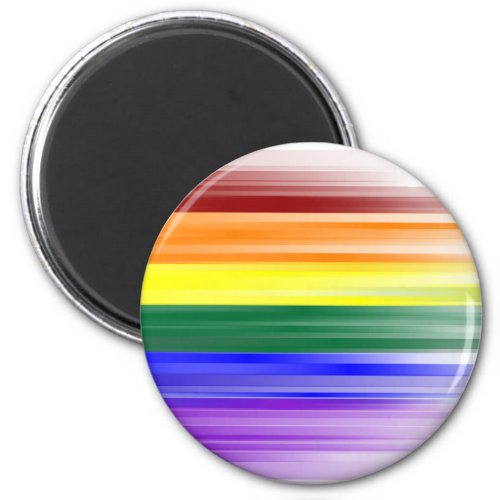 Rainbow Flag Magnet Round