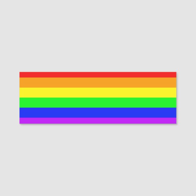 Rainbow Flag Name Tag (Front)