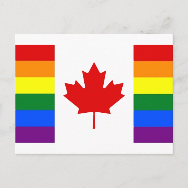 Rainbow Flag of Canada Postcard (Front)