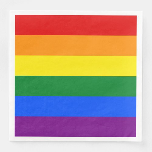 Rainbow Flag Paper Dinner Napkins