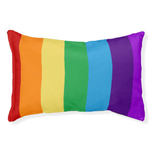 Rainbow flag pet bed