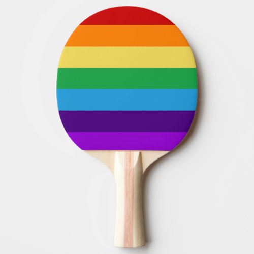 Rainbow flag ping pong paddle