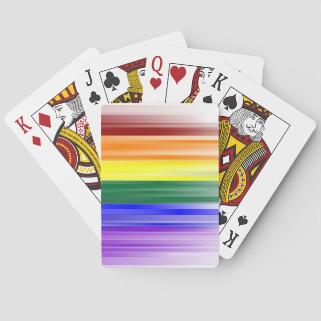 Rainbow Flag Playing Cards (Classic) (Back)